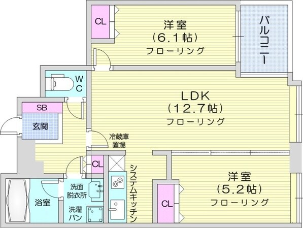 バスセンター前駅 徒歩4分 18階の物件間取画像